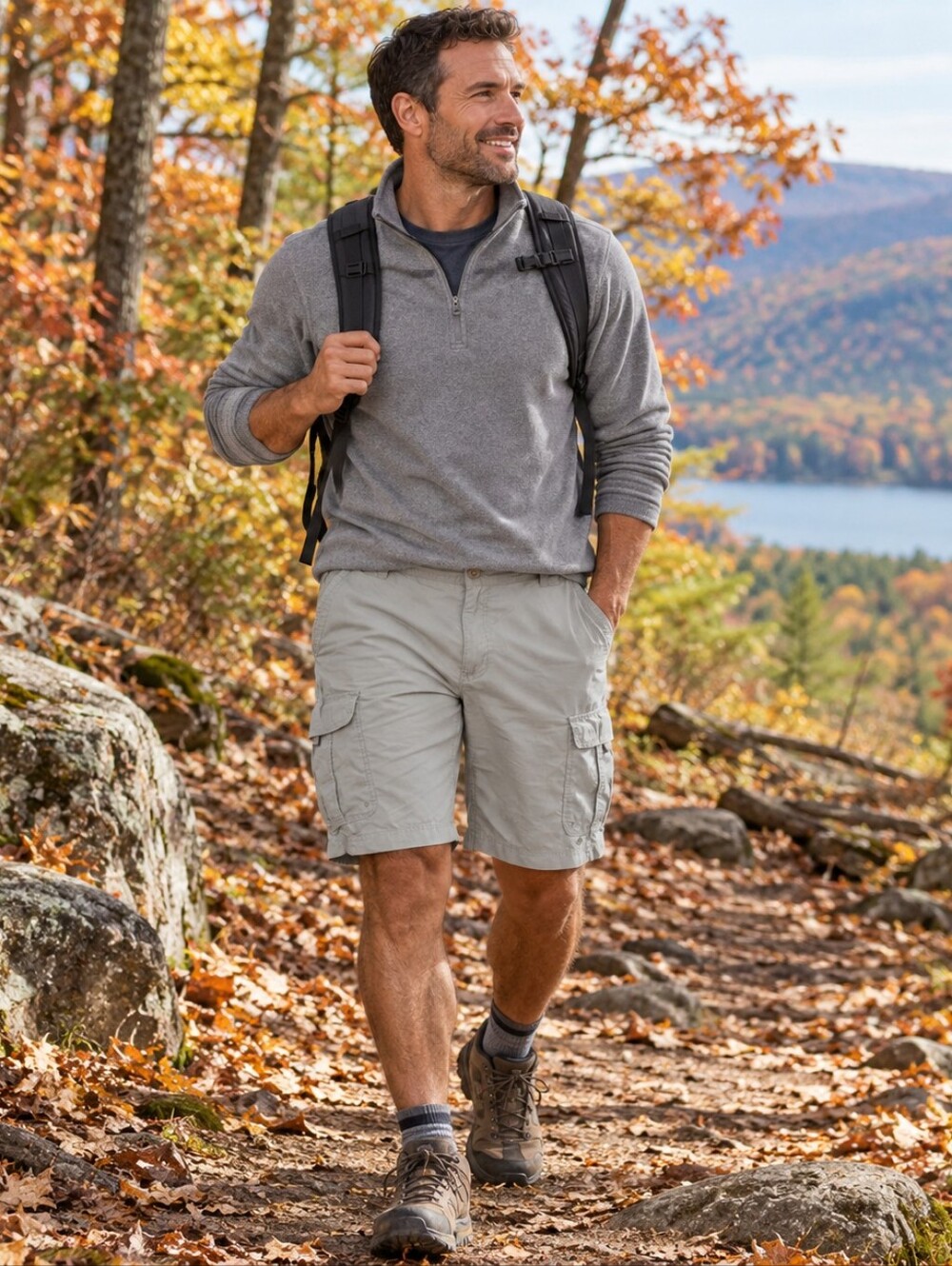 Columbia Omni-Wick Silver Ridge Cargo Shorts Hiking Outdoor Gorpcore Men's L